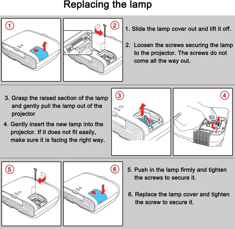 Litance Replacement Projector Lamp Bulb for Epson ELPLP89 4010 PowerLite Home Cinema 5050UB 5040UB 5050UBe 5040UBe 6040UB 6050UB 4000 4040 4050 EH-TW7300 EH-TW8300 V13H010L89 Projector Lamp Bulbs - Image 5